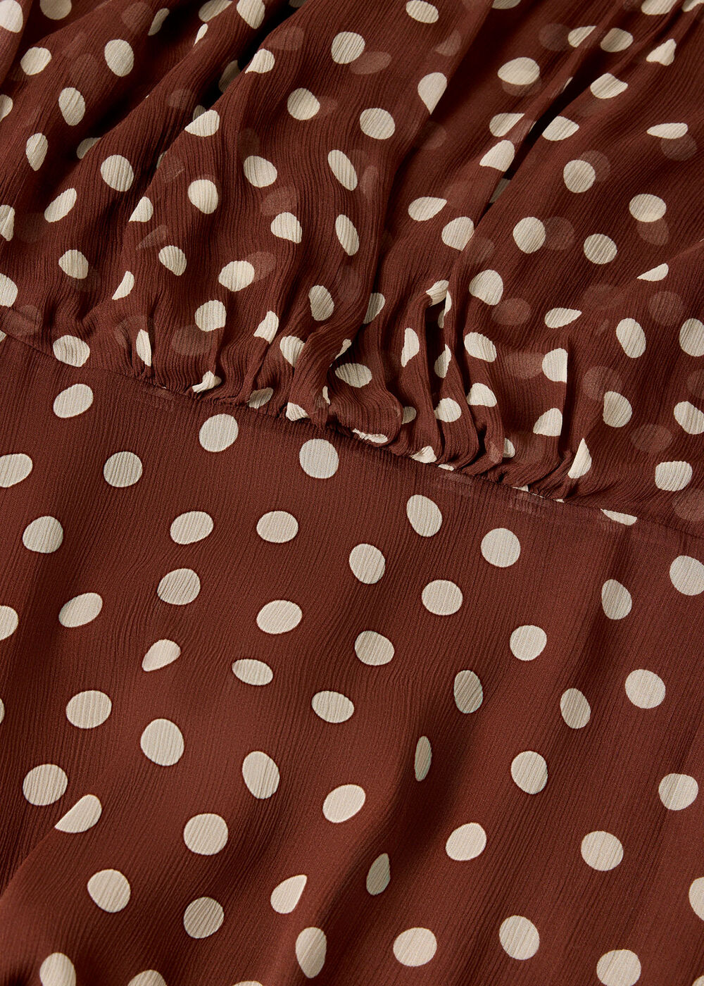 Polka Dot Print Midi Dress