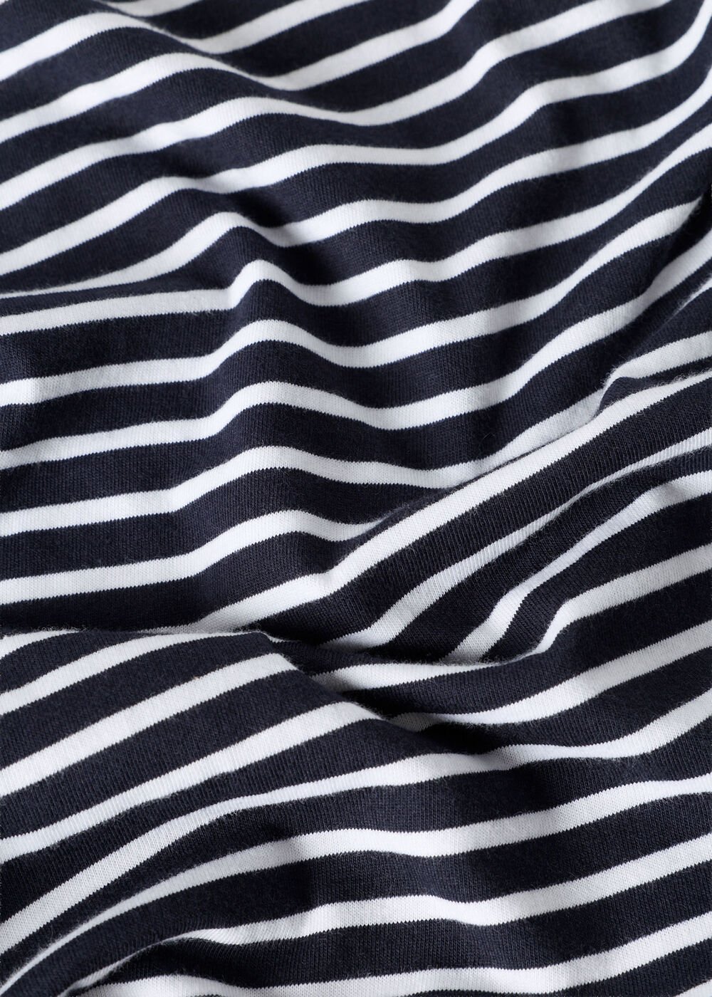 Stripe Cap Sleeve Tee