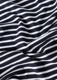 Stripe Cap Sleeve Tee