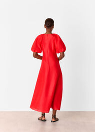 Silk Blend Taffeta Maxi Dress