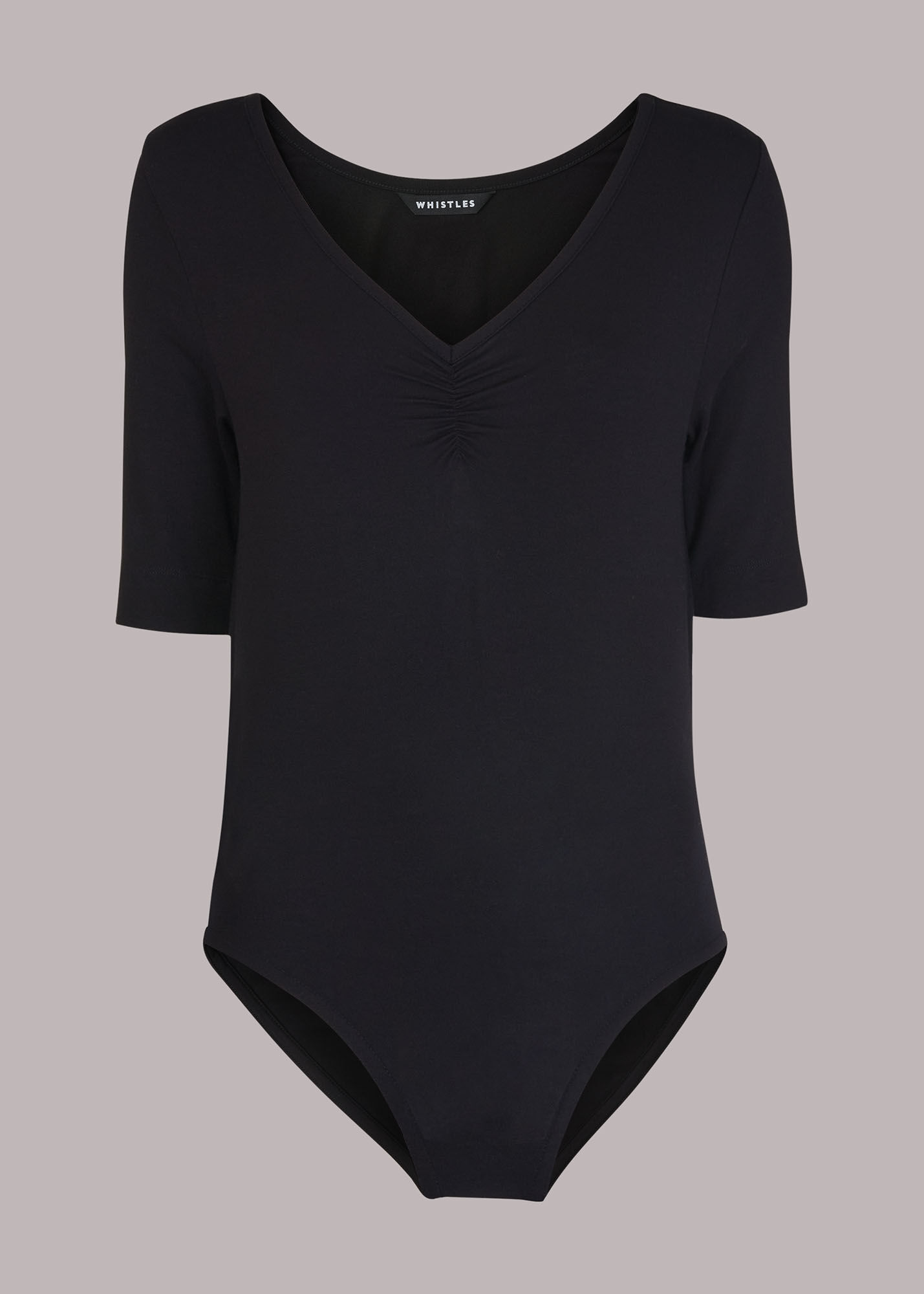 Black Freya Bodysuit WHISTLES Whistles UK