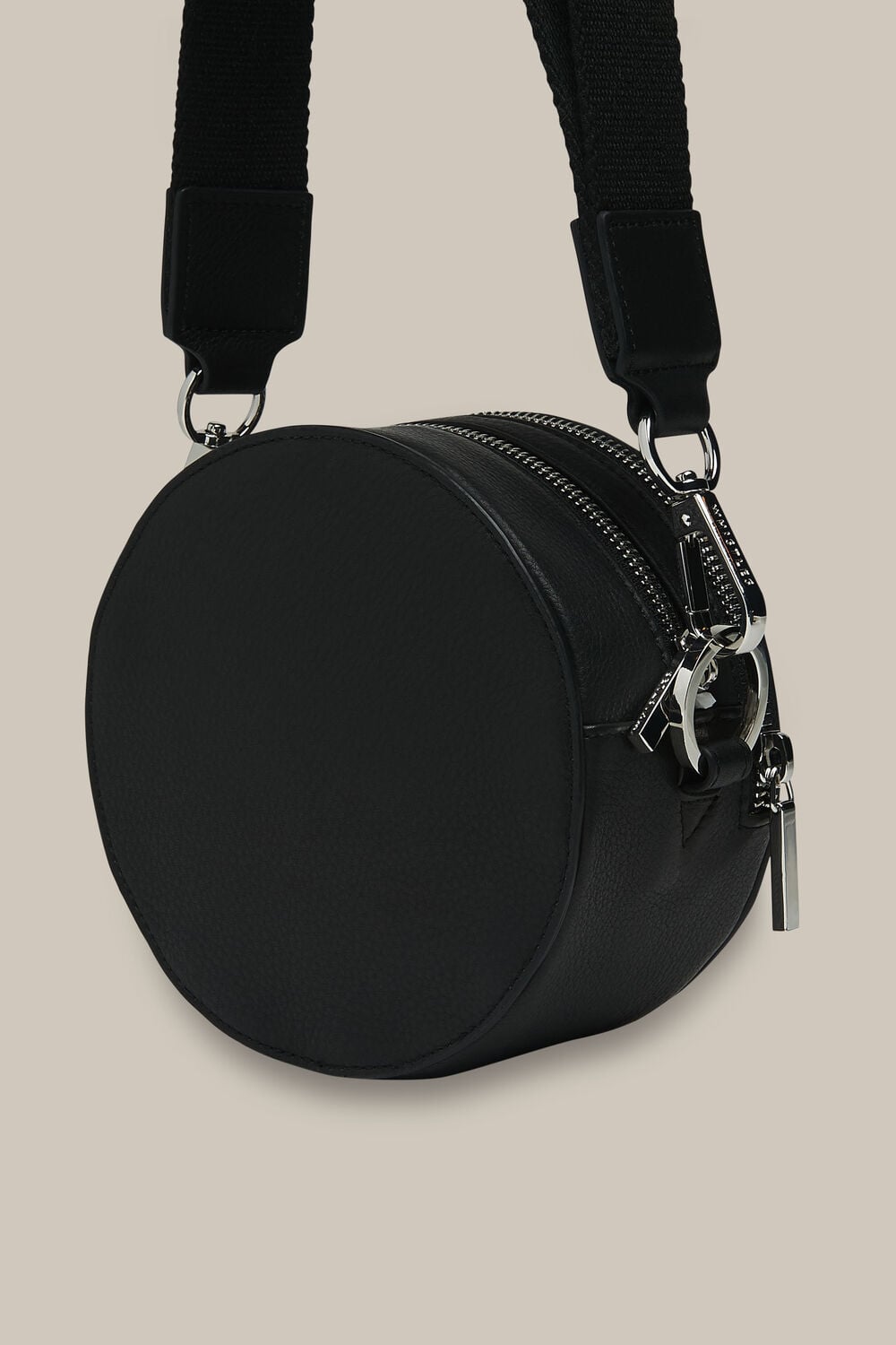 Cole Round Crossbody Bag Black