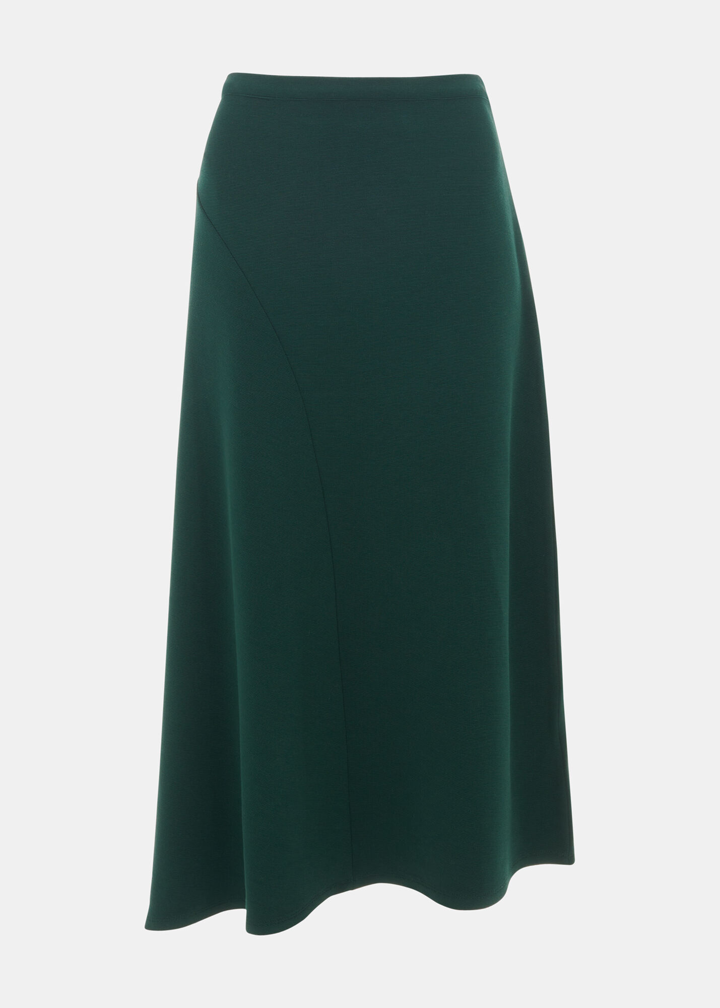 Forest green midi skirt top