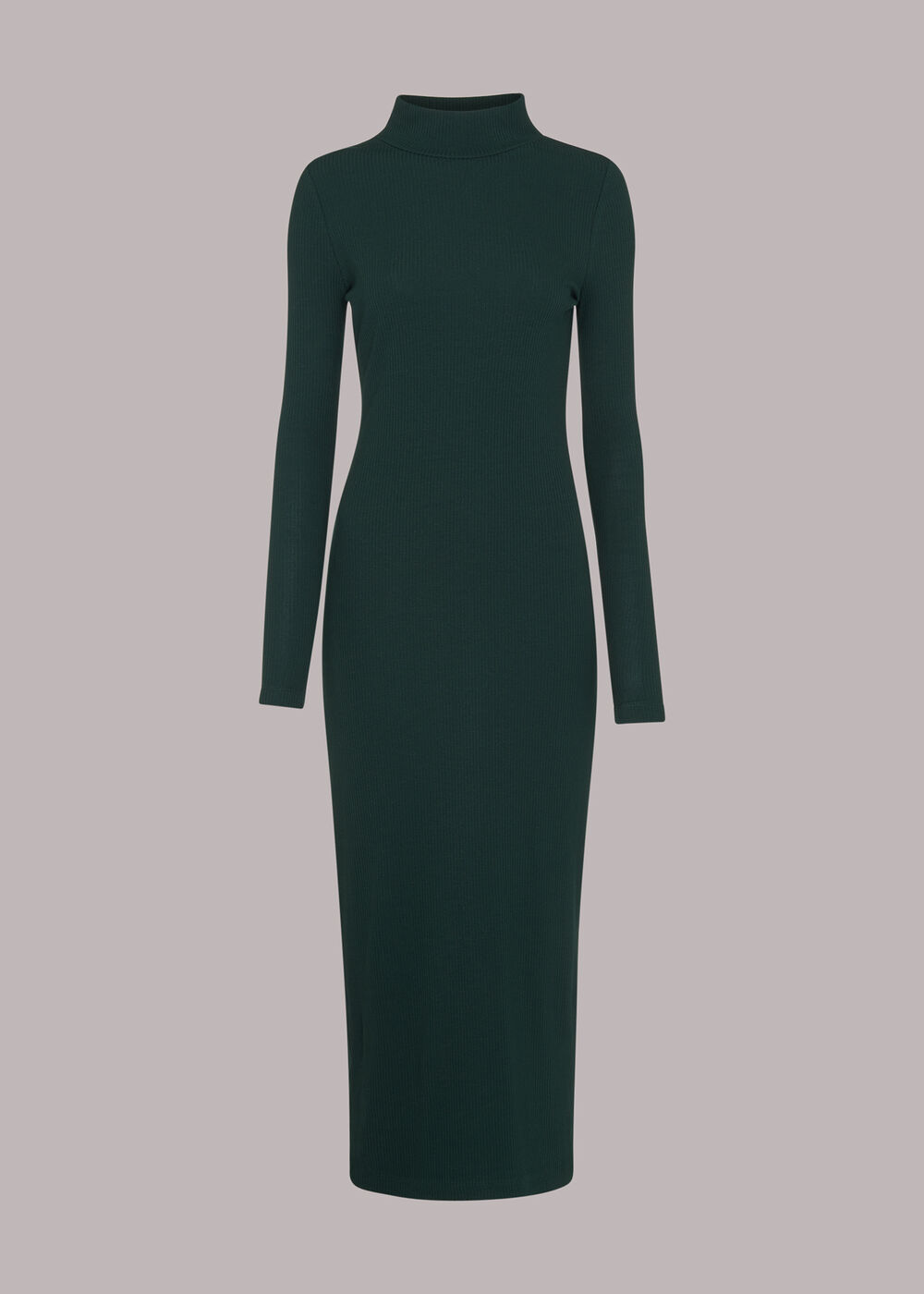 Rib Polo Jersey Dress