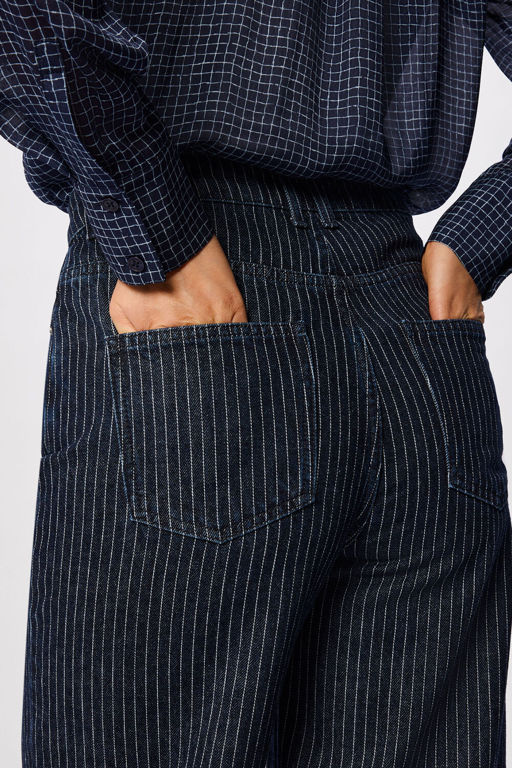 Navy Authentic Stripe Jean