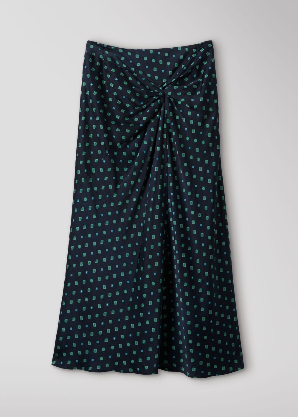 Diamond Geo Twist Midi Skirt