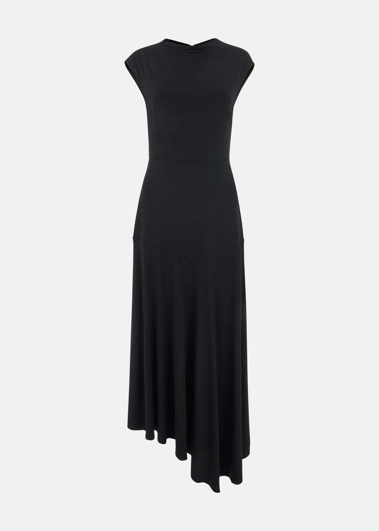 Iris Asymmetric Jersey Dress