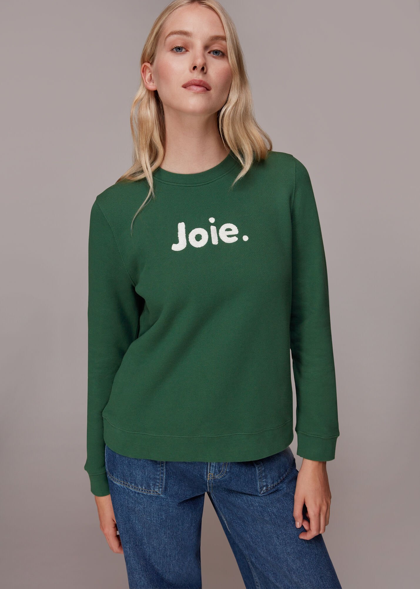 Whistles slogan sale sweatshirt