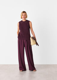 Pleat Front Relaxed Trouser