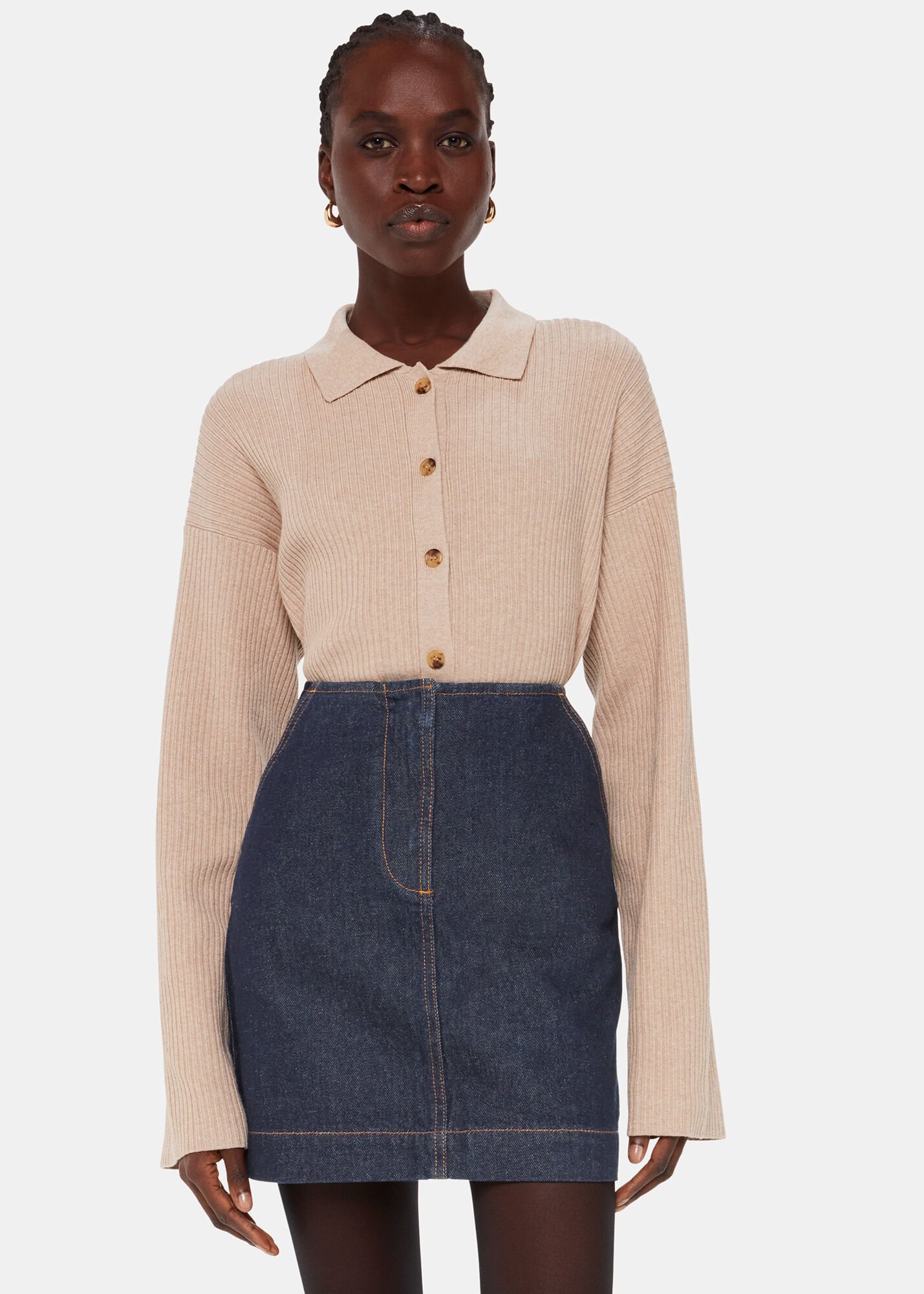 Blue denim skirt mini outlet