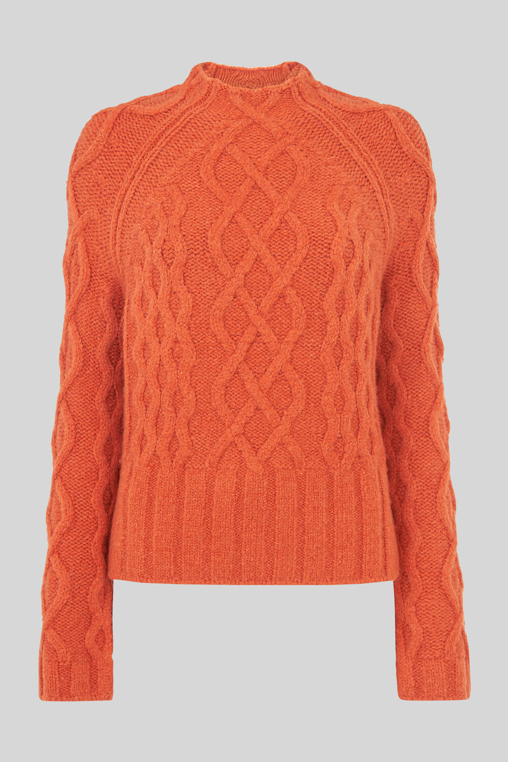 Modern Cable Knit Orange