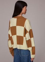 Check Wool Blend Jumper