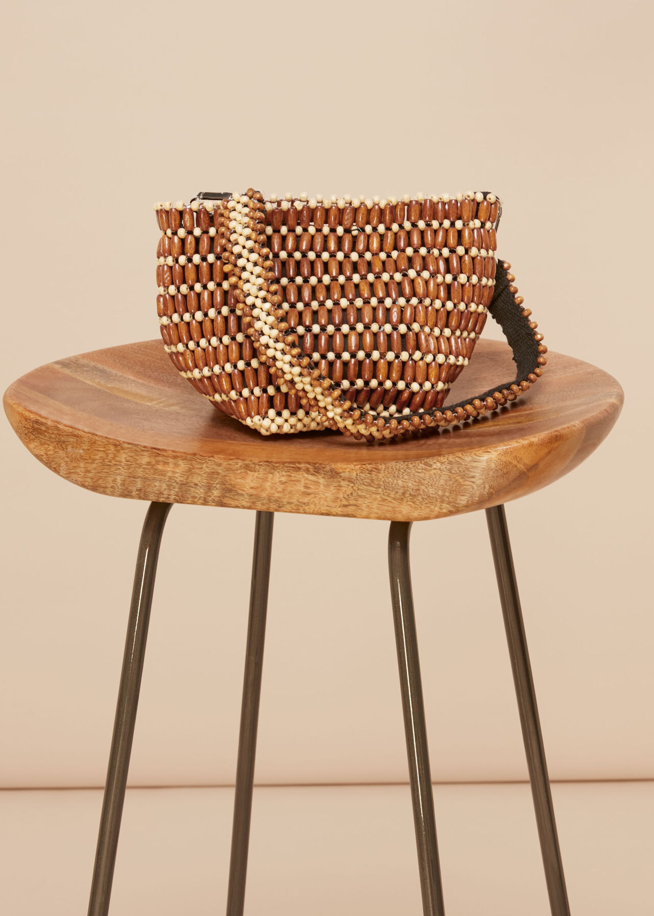Martha Mini Beaded Bucket Bag