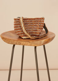 Martha Mini Beaded Bucket Bag