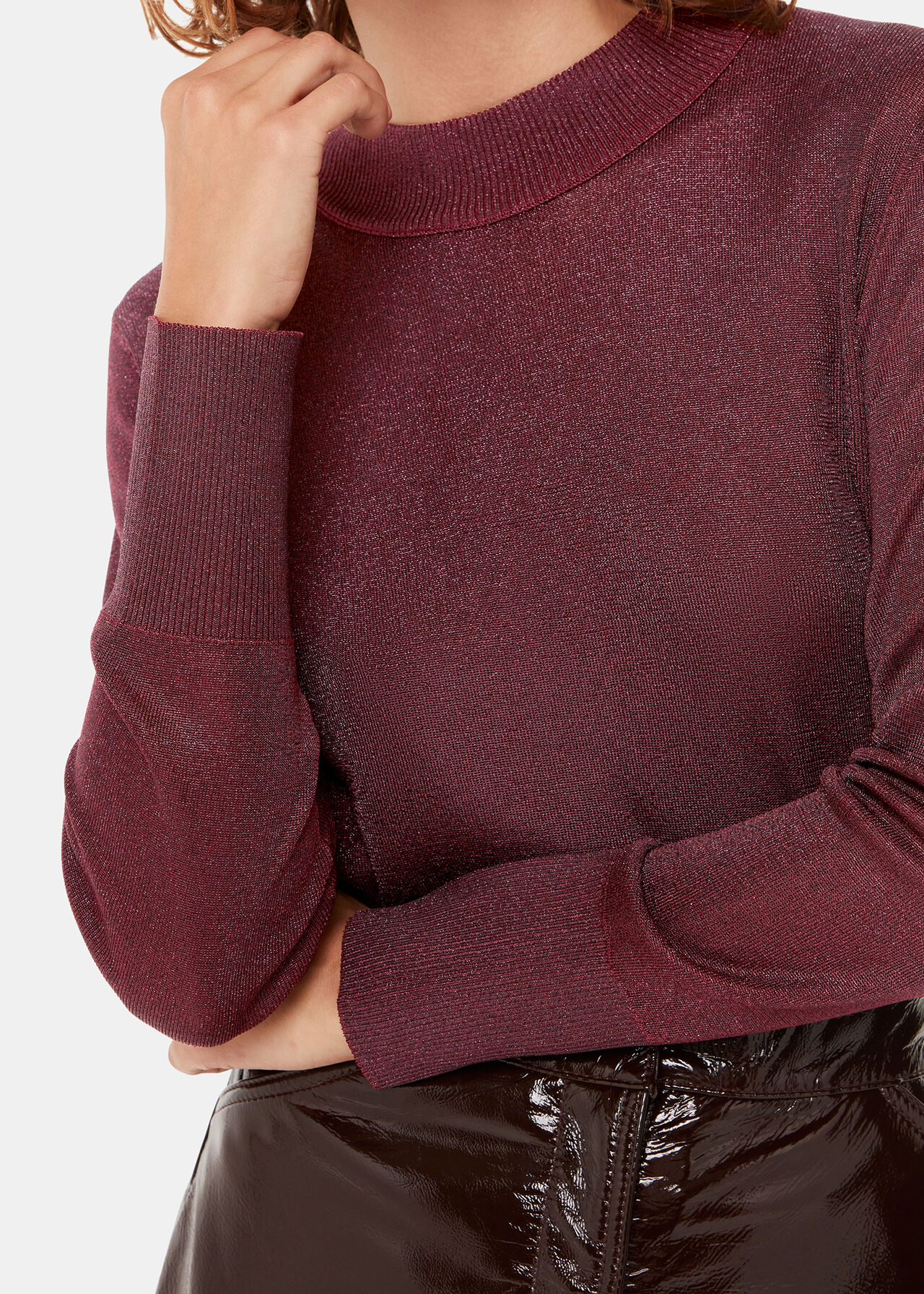 Sparkle High Neck Knit