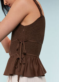 Tie Side Shirred Top