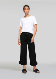 Boho Trim Trouser Black