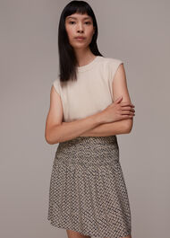Clover Print Flippy Skirt