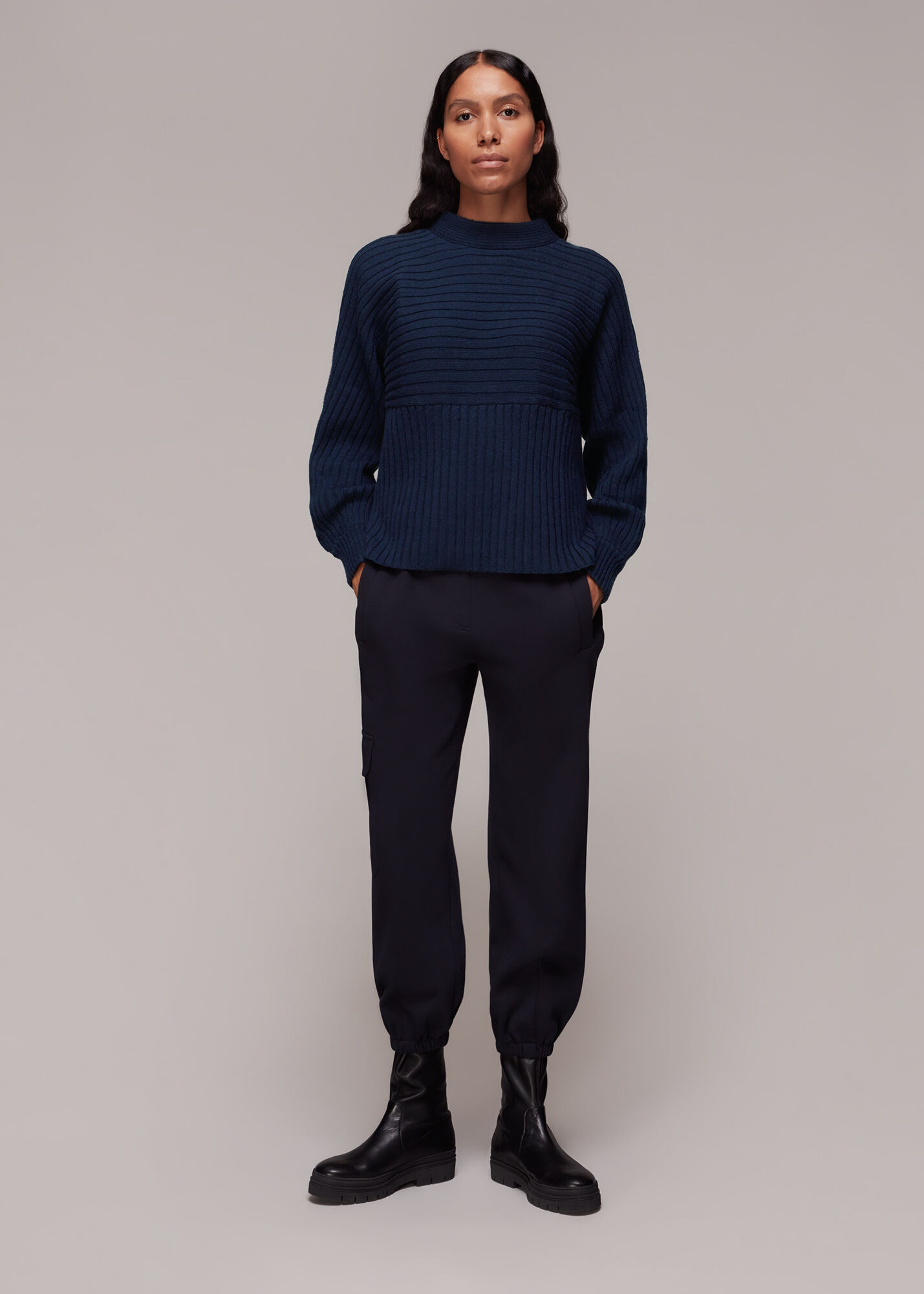 Whistles navy clearance jumper