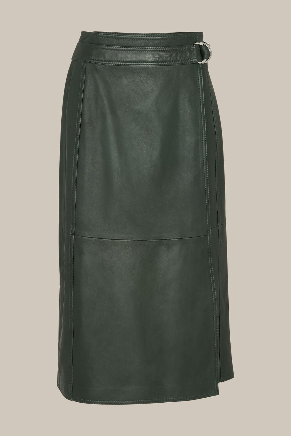 Selina Leather Wrap Skirt