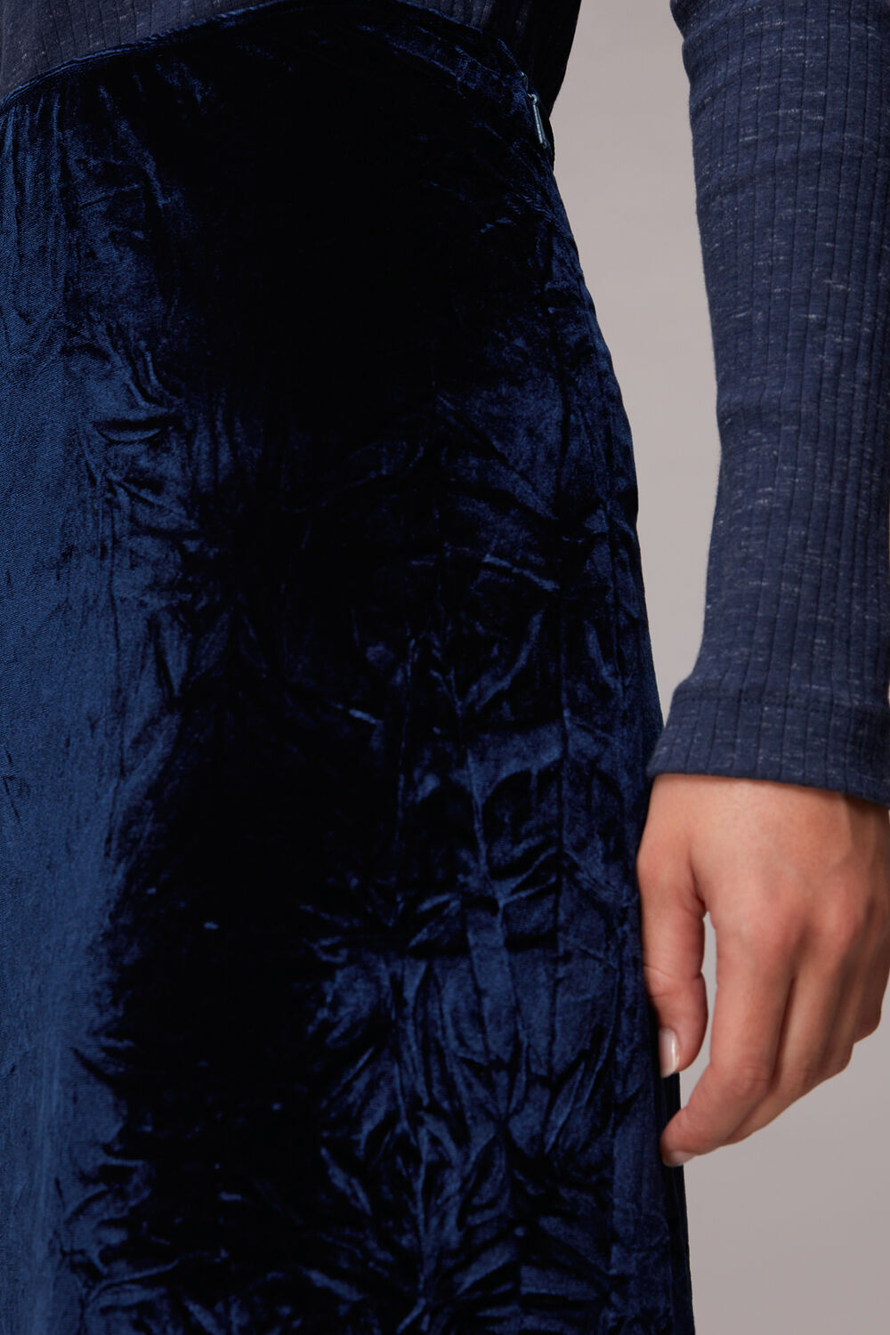 Mia Crushed Velvet Skirt