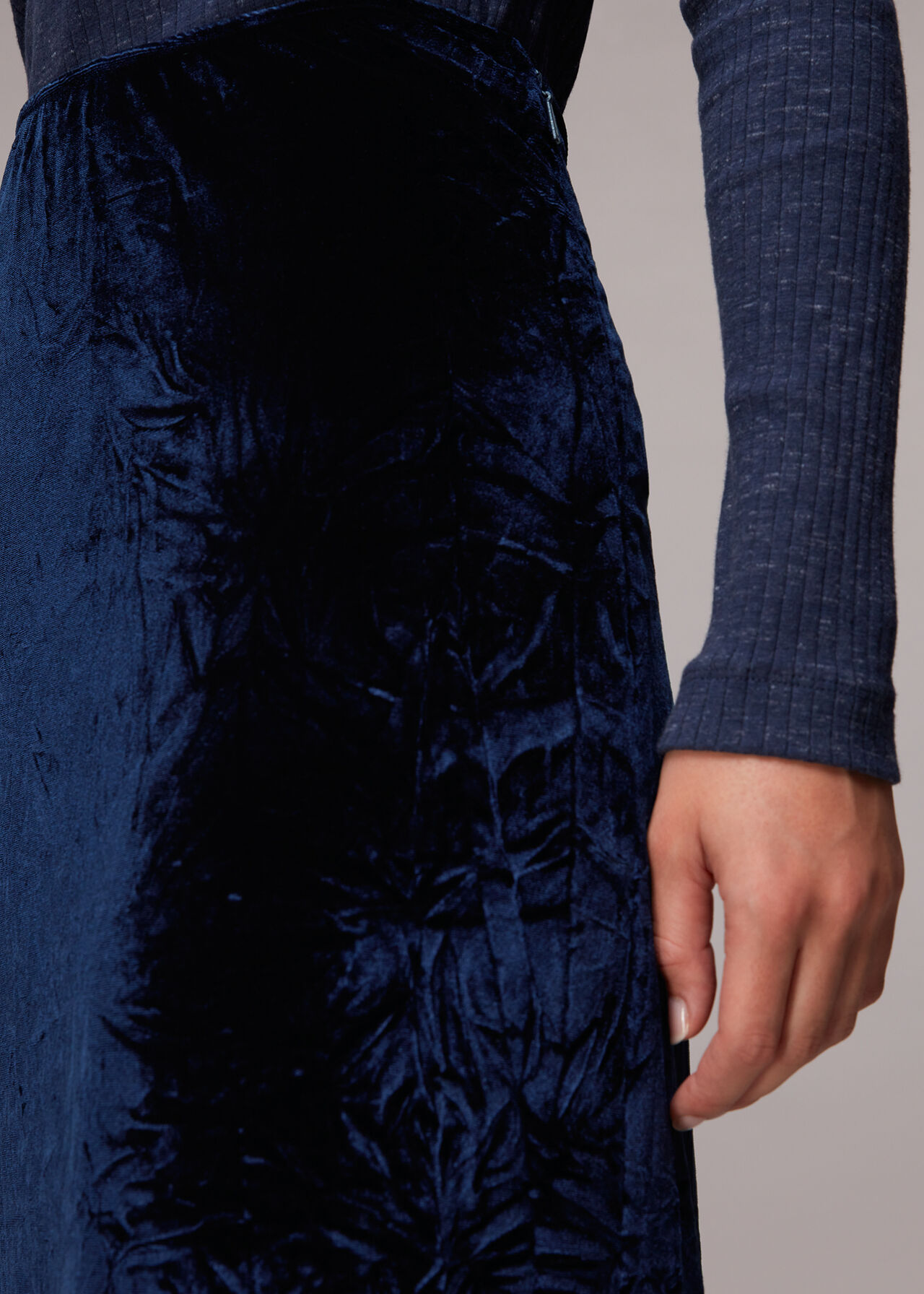 Mia Crushed Velvet Skirt