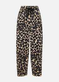 Leopard Spot Poplin Trouser