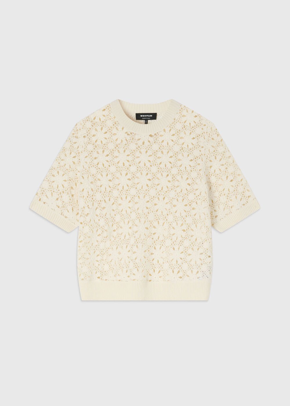 Cotton Crochet Detail Tshirt