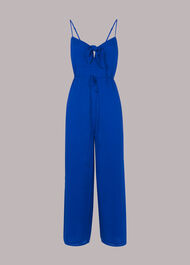 Tie Cotton Voile Jumpsuit