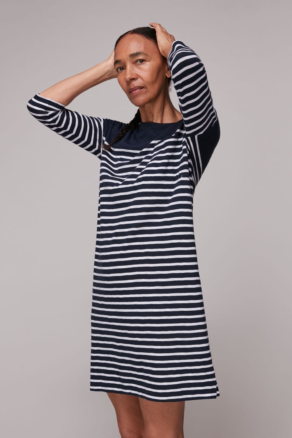 Breton Stripe Pocket Dress