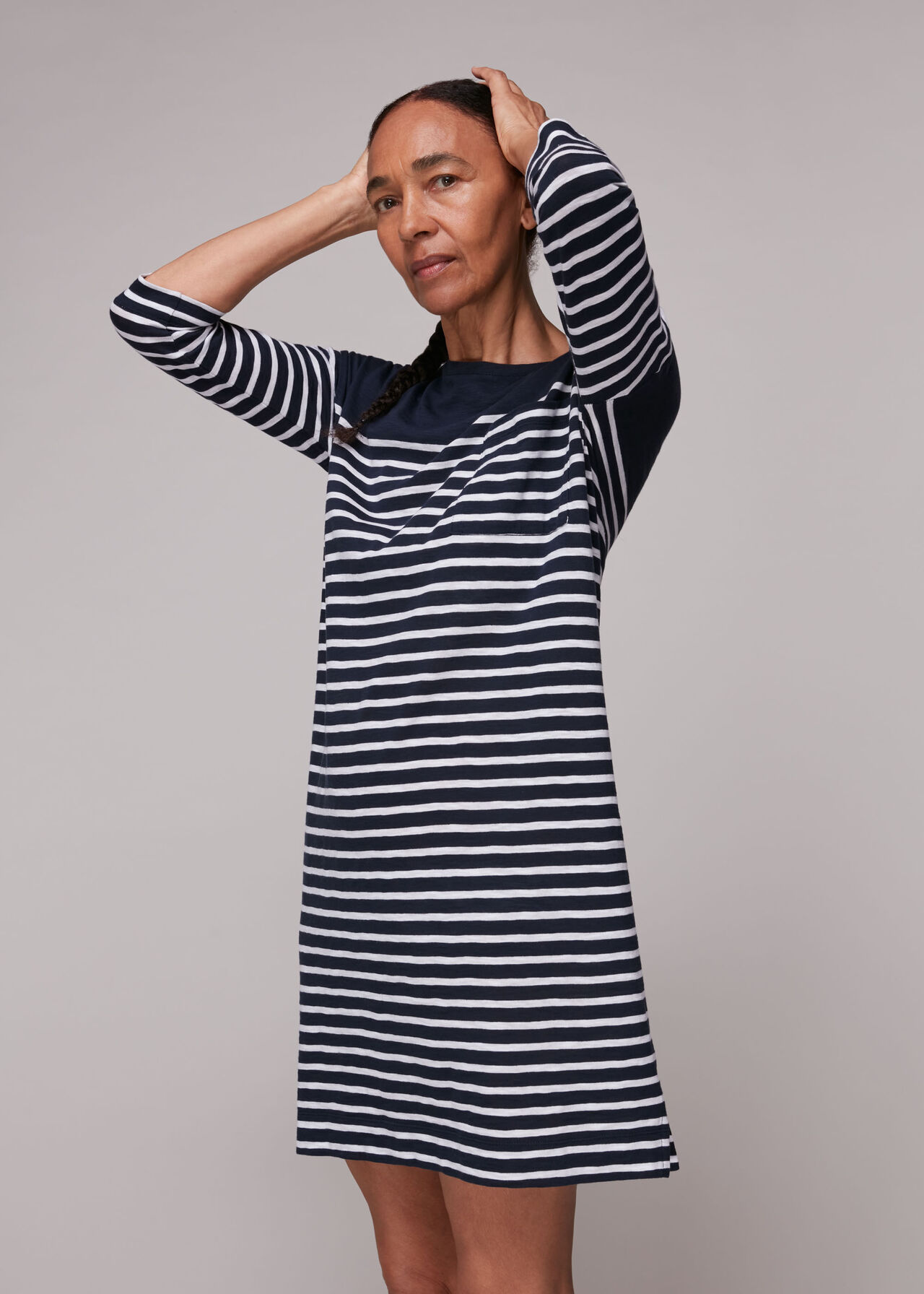 Breton Stripe Pocket Dress