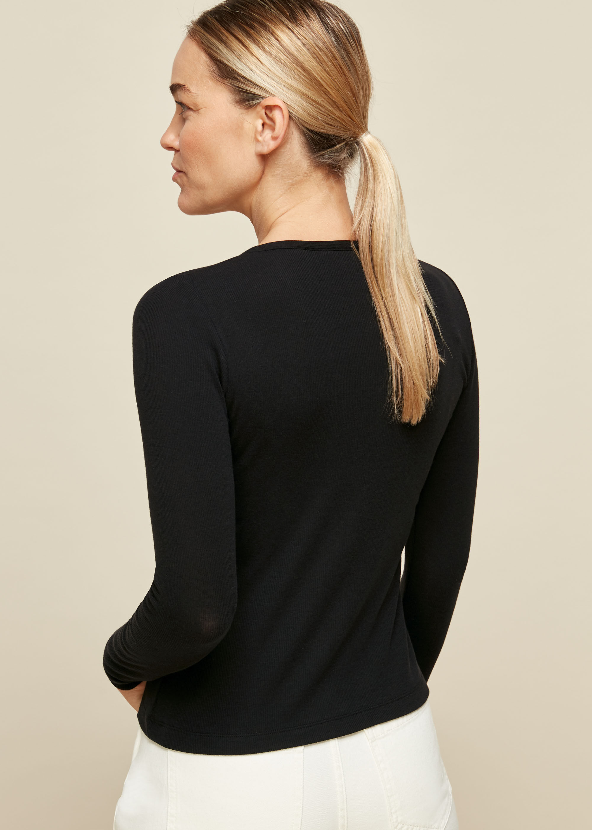 Black button down sweater online