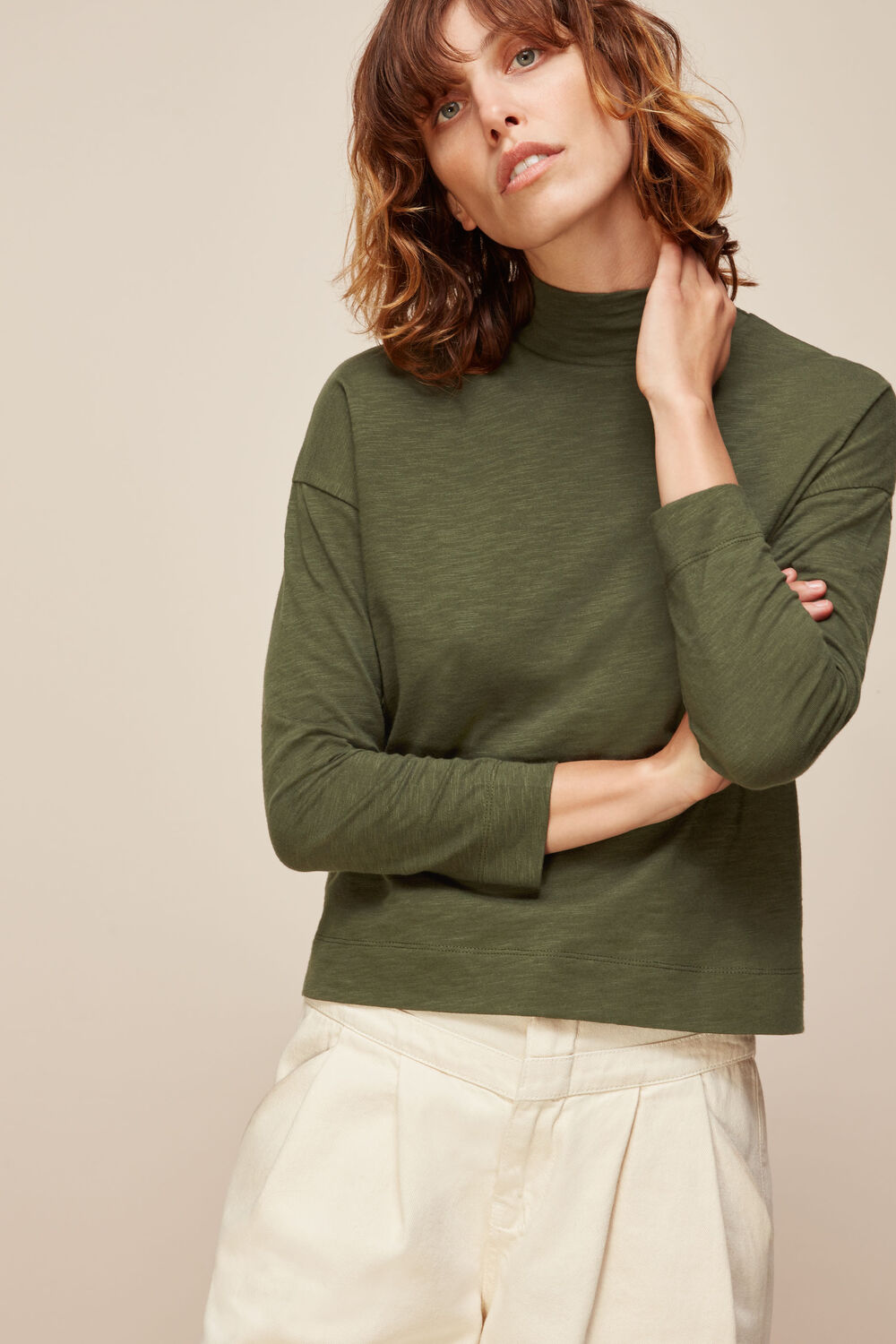 High Neck Relaxed Top