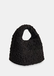 Luz Satin Ruched Mini Bag