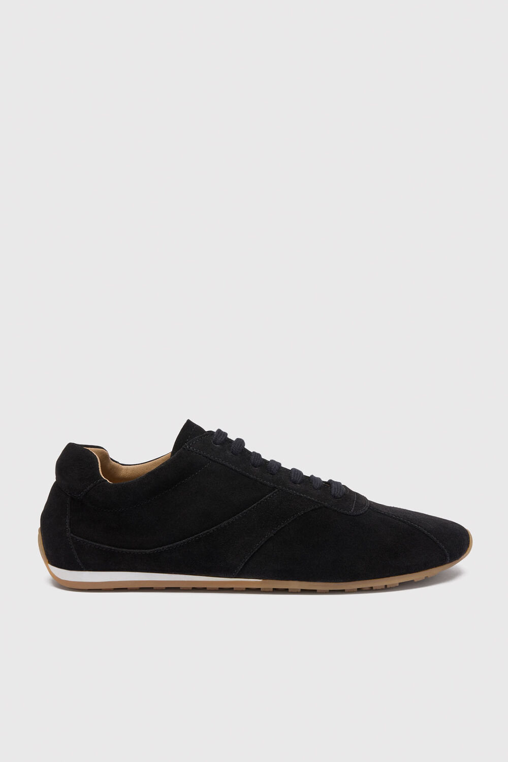 Black Suede Unlined Sneaker