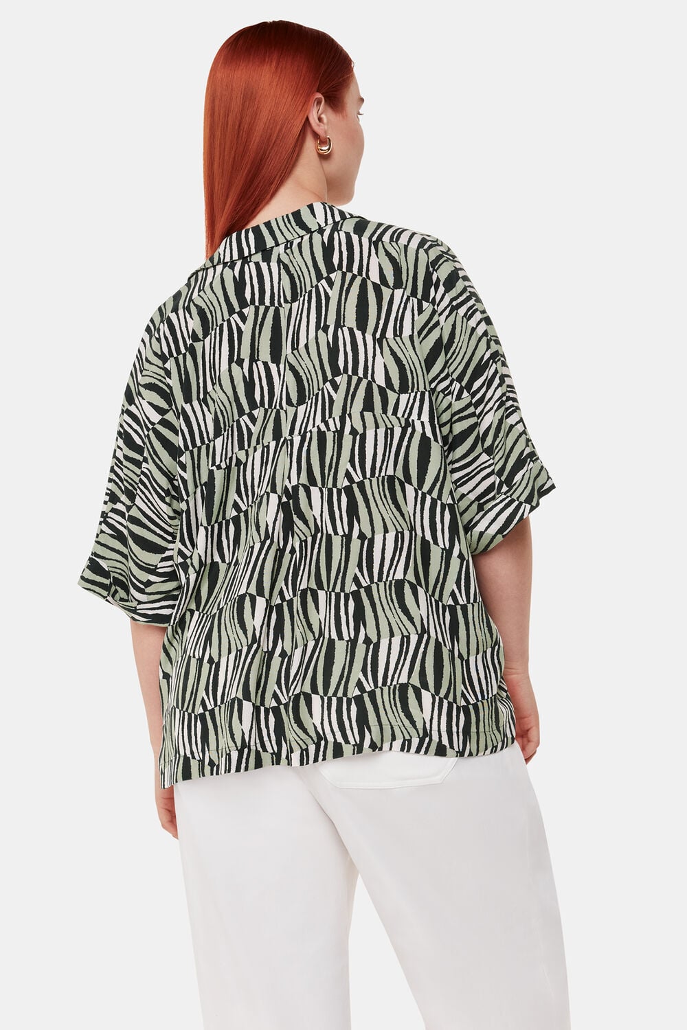 Multicolour Checkerboard Tiger Boxy Shirt