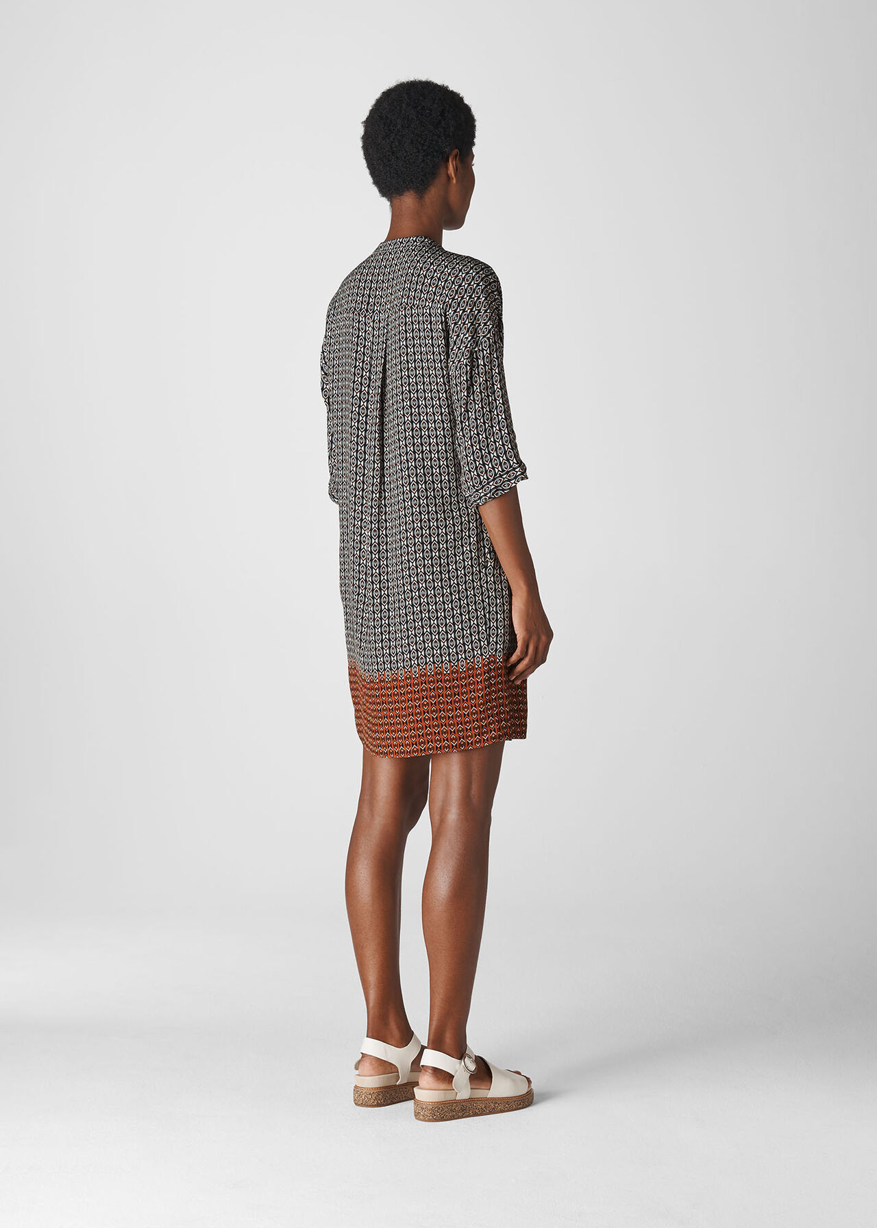 Multicolour Geometric Luna Dress WHISTLES