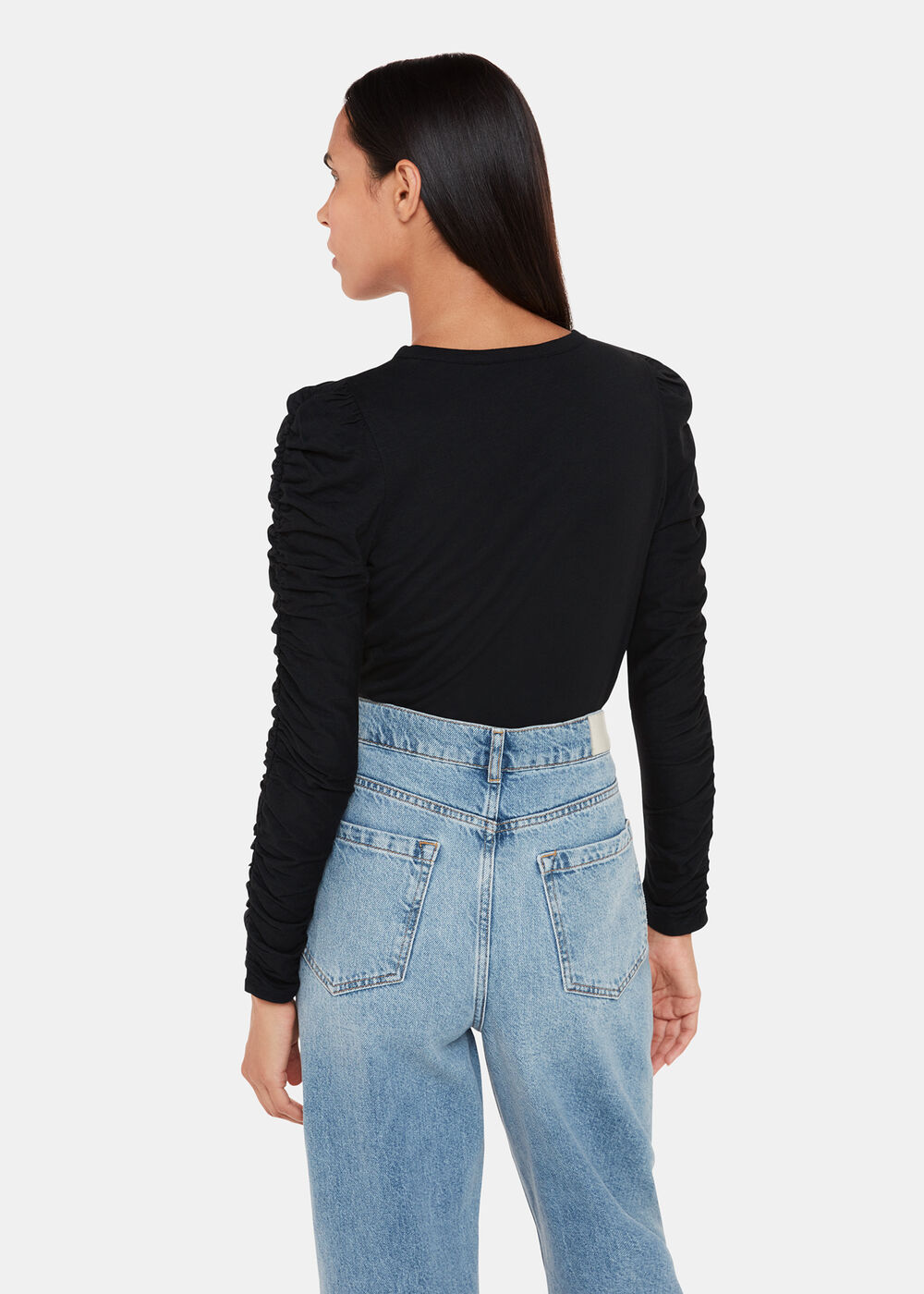 Ruched Sleeve Top