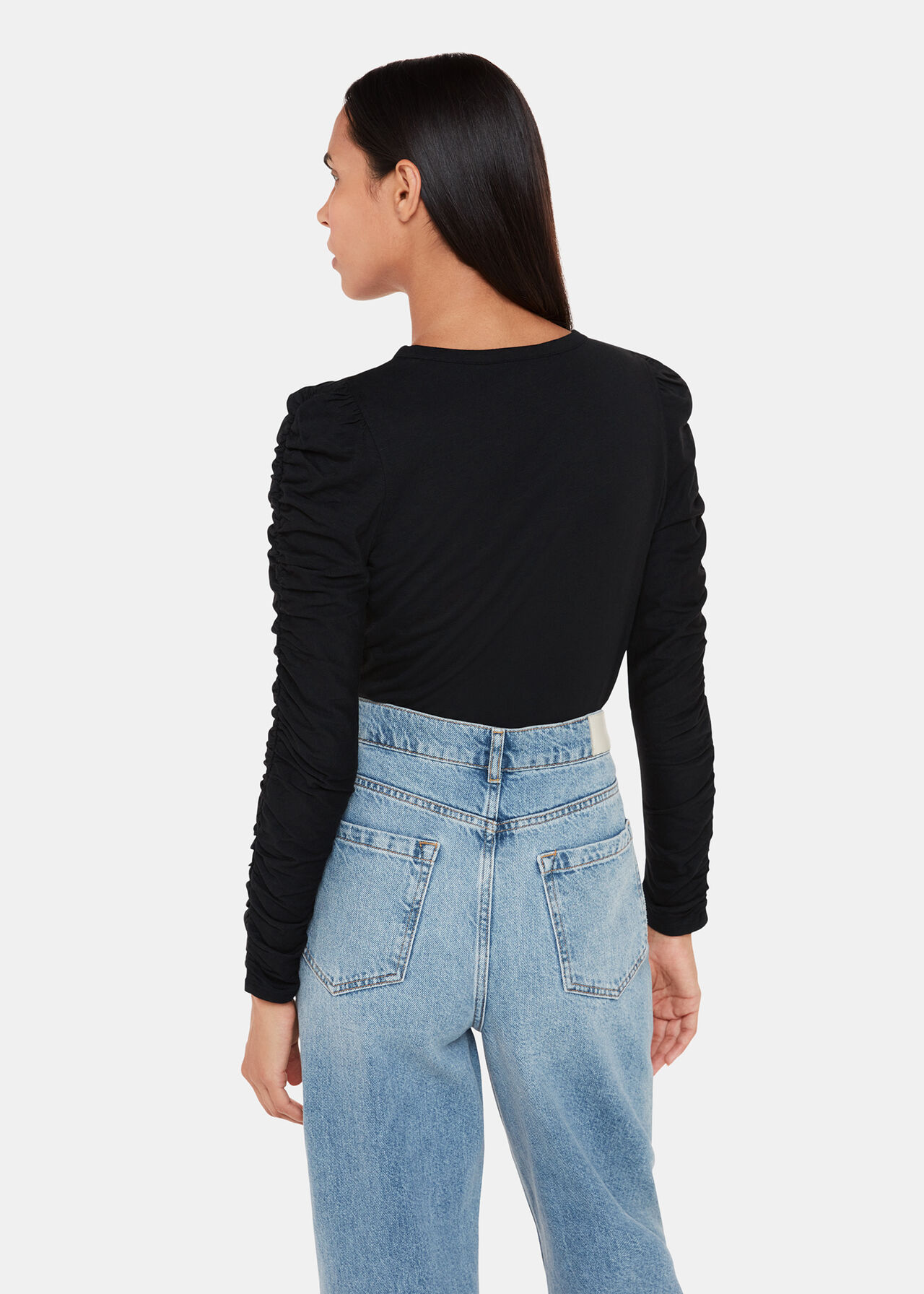 Ruched Sleeve Top