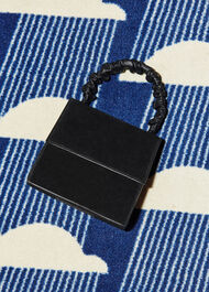 Payton Ruched Top Handle Bag