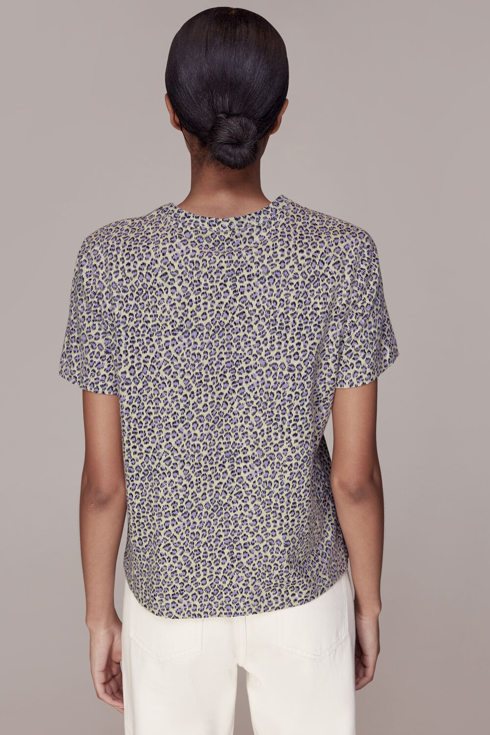 Dashed Leopard Print T-Shirt