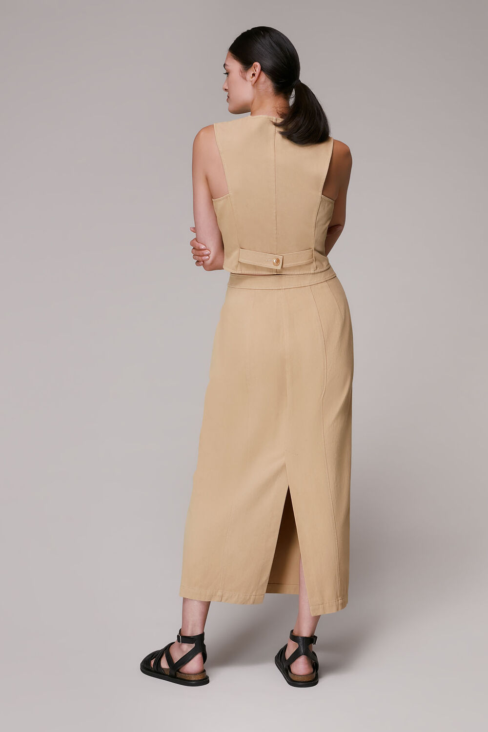 Kaia Button Front Skirt