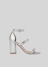 Hayes Block Heel Sandal Silver