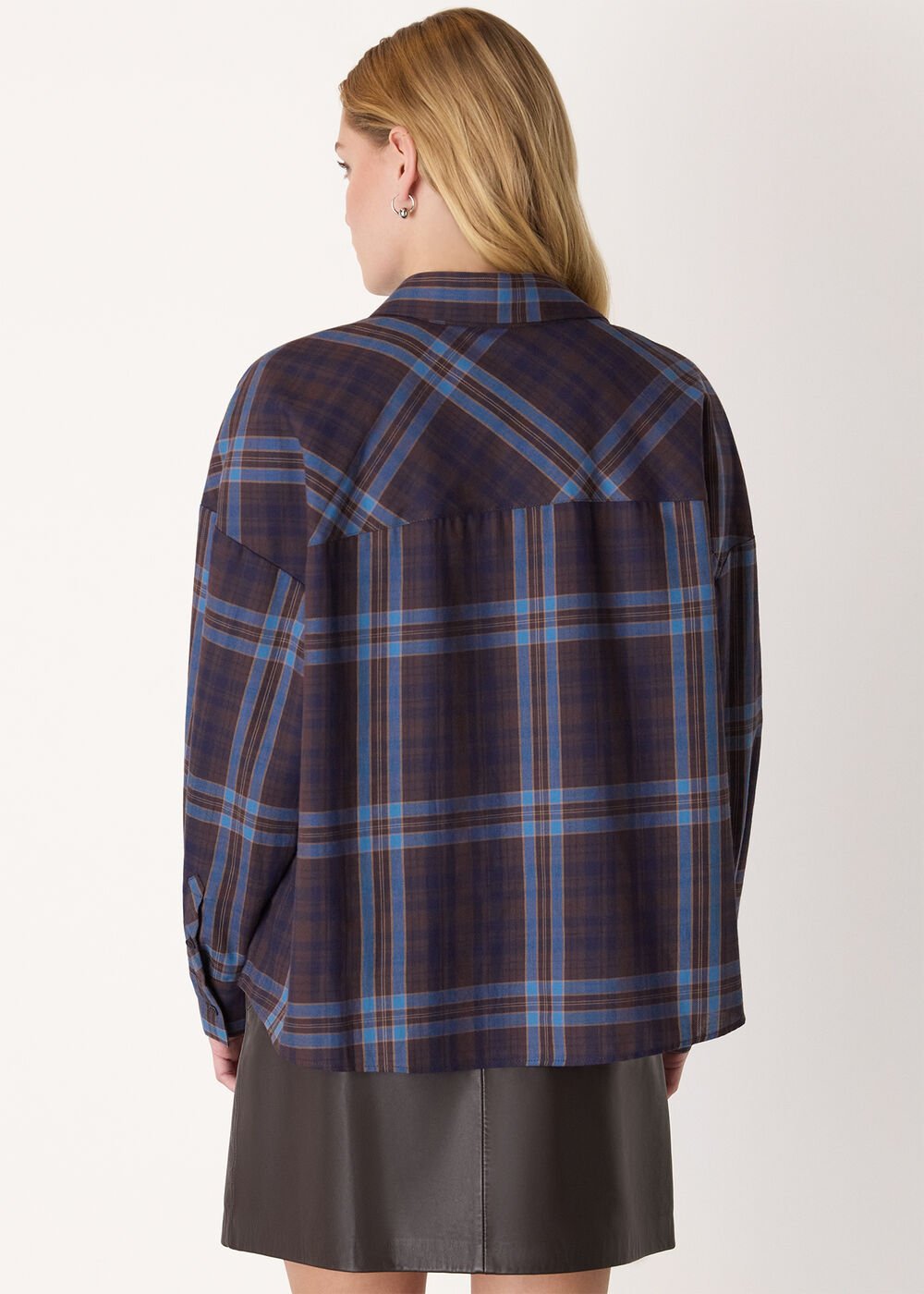 Checked Brushed Cotton Shirt