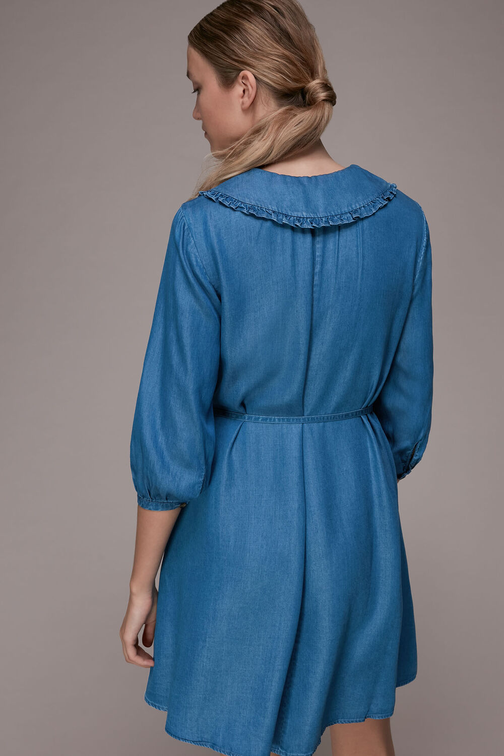 Chambray Collar Dress