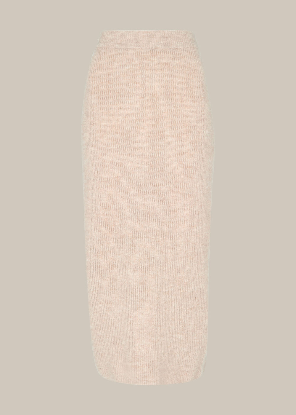 Ribbed Knitted Tube Skirt