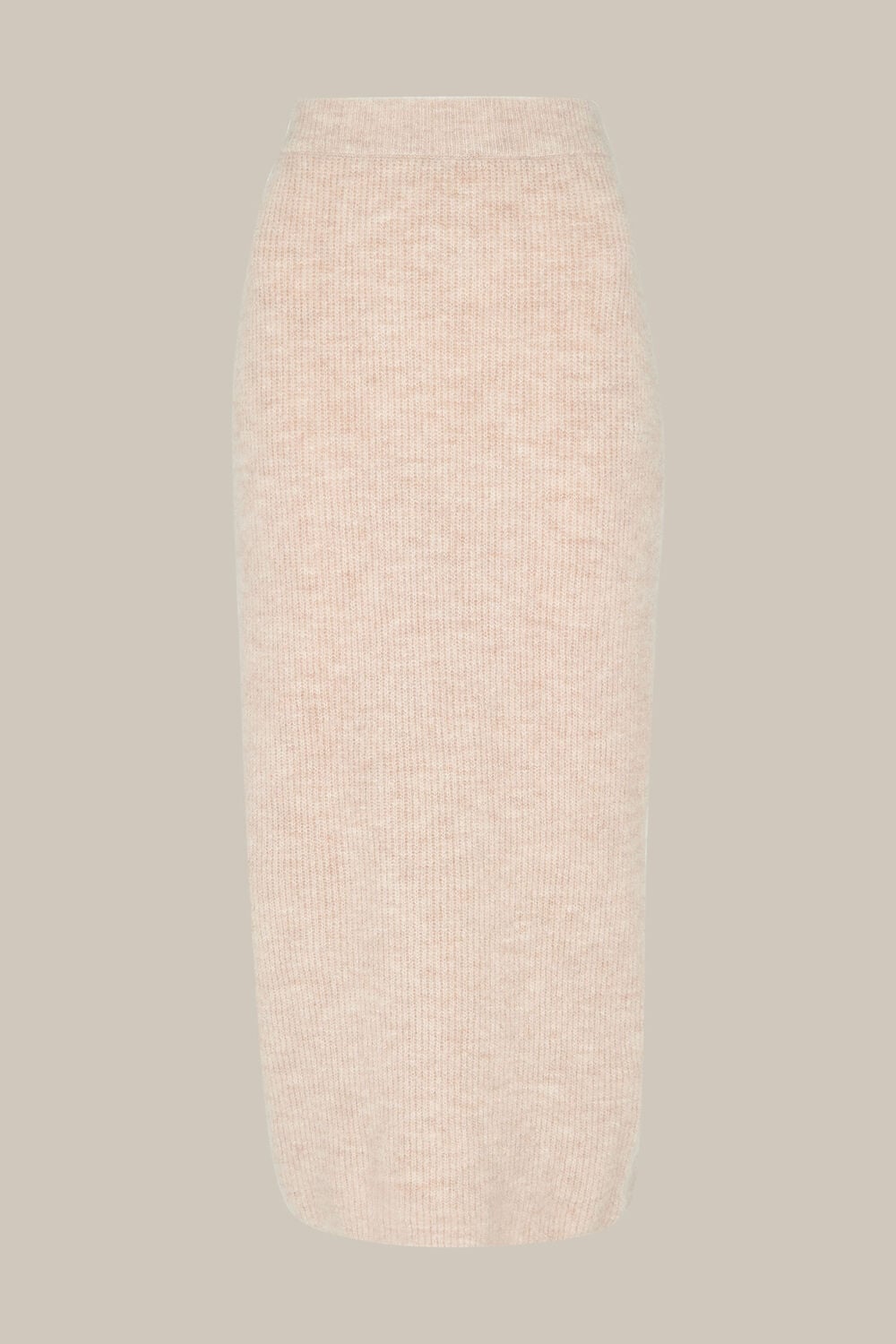Ribbed Knitted Tube Skirt