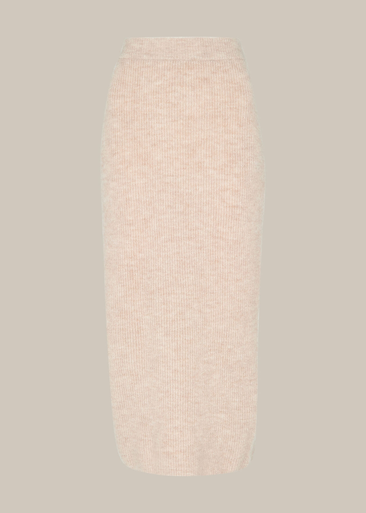 Ribbed Knitted Tube Skirt