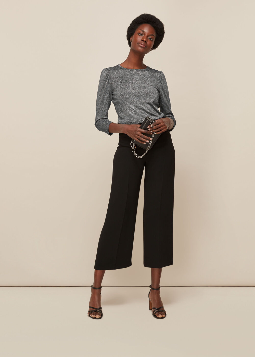 Puff Sleeve Sparkle Top
