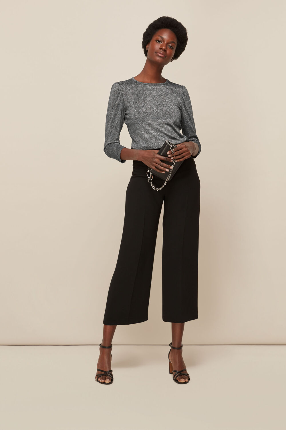 Puff Sleeve Sparkle Top